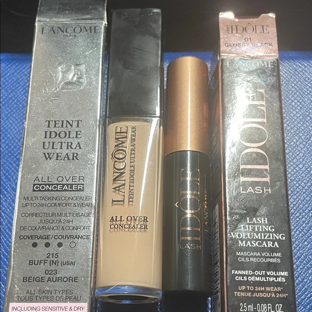 Lancôme Concealer & Mascara Duo — Silver & Black Packaging